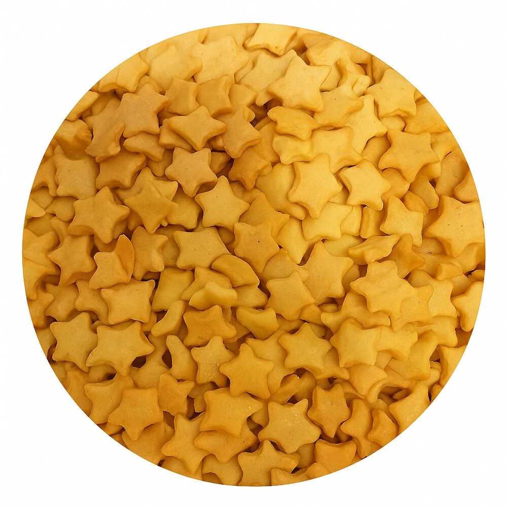 Cukrové zdobení hvězdičky zlaté 50g - Ostatní