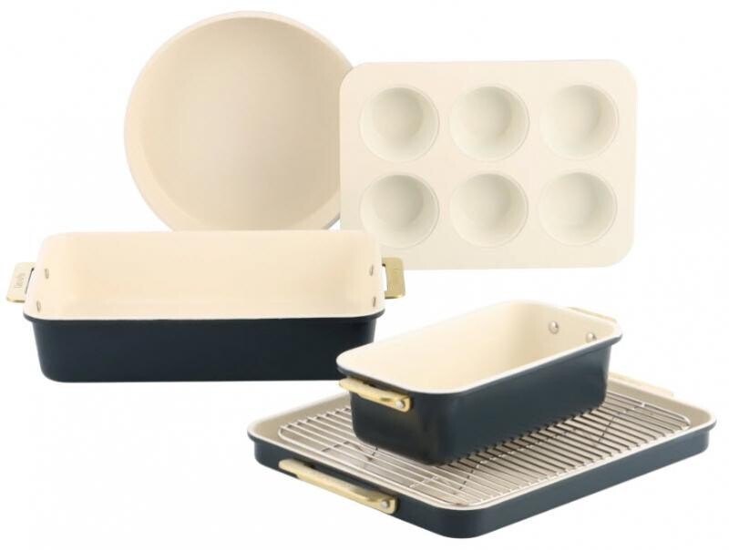 GreenPan Padova 6ti dílná sada pečících forem, černá CC010216-001