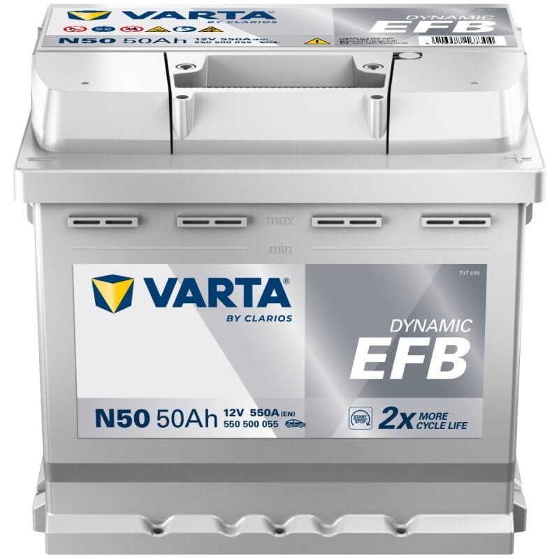 Autobaterie Varta Dynamic EFB 50Ah, 12V, 540A, N50