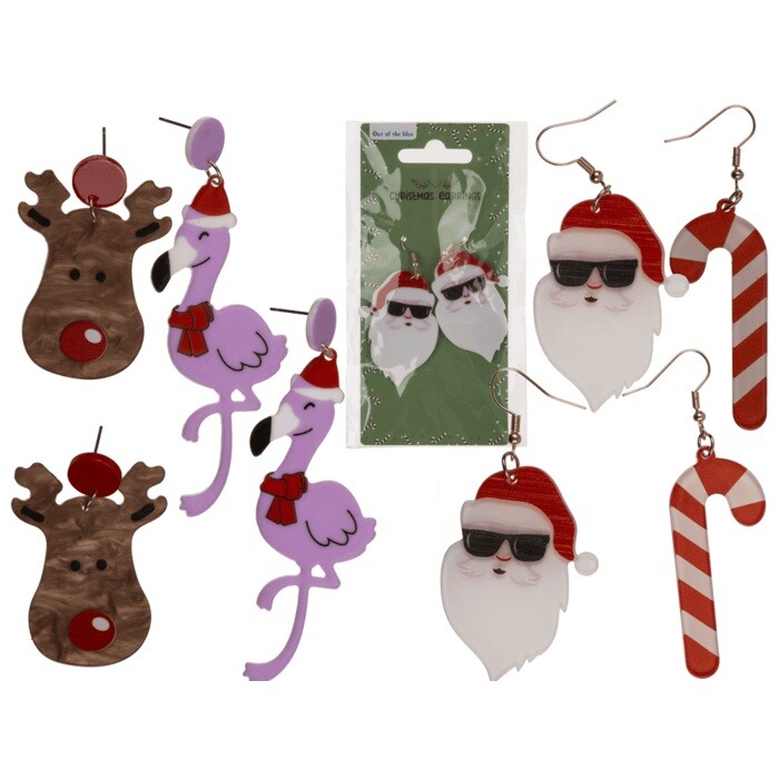 Náušnice vánoční motivy, mix