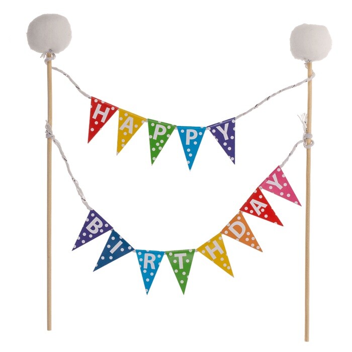 Zápich na dort Happy Birthday