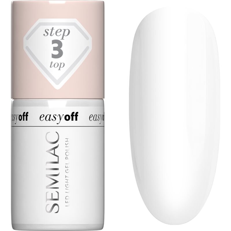 Semilac Easy Off Step 3 gelový vrchní lak na nehty 7 ml