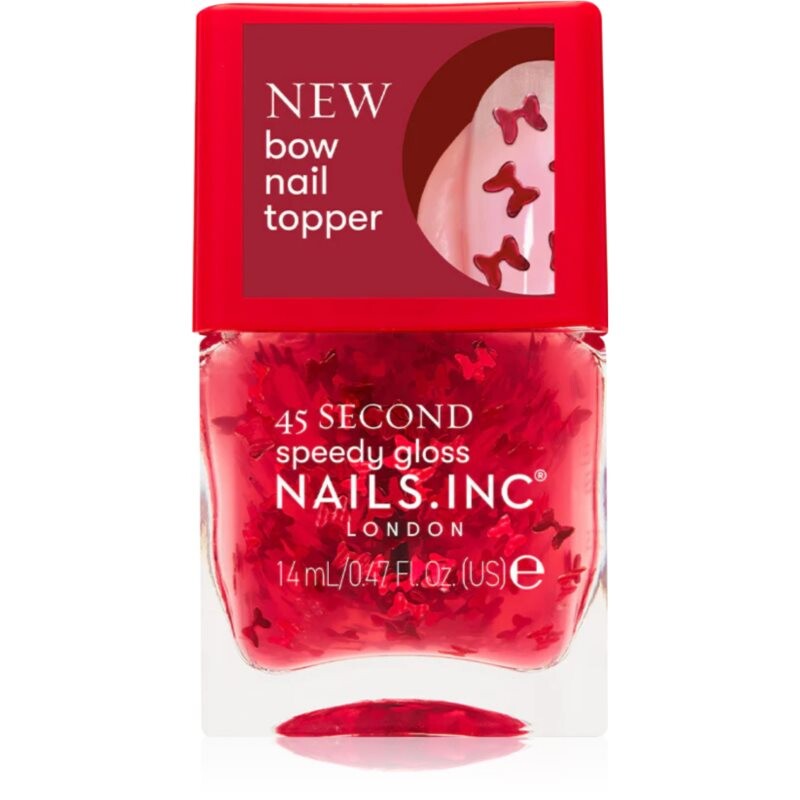 Nails Inc. 45 Second Speedy Gloss rychleschnoucí lak na nehty odstín Bonnie 2x14 ml