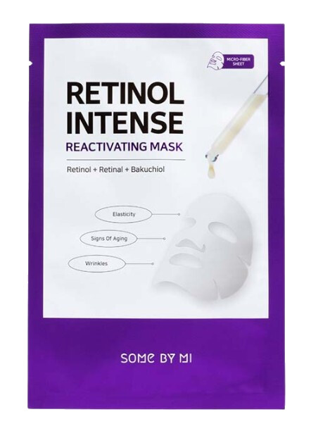 Some By Mi Sada zpevňujících pleťových masek s retinolem Retinol Intense (Reactivating Face Mask) 20 x 22 g