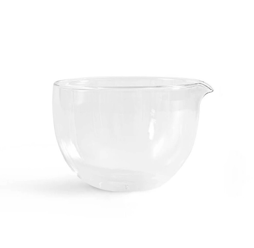 MOYA Skleněná miska s dvojitým sklem na matchu s výlevkou