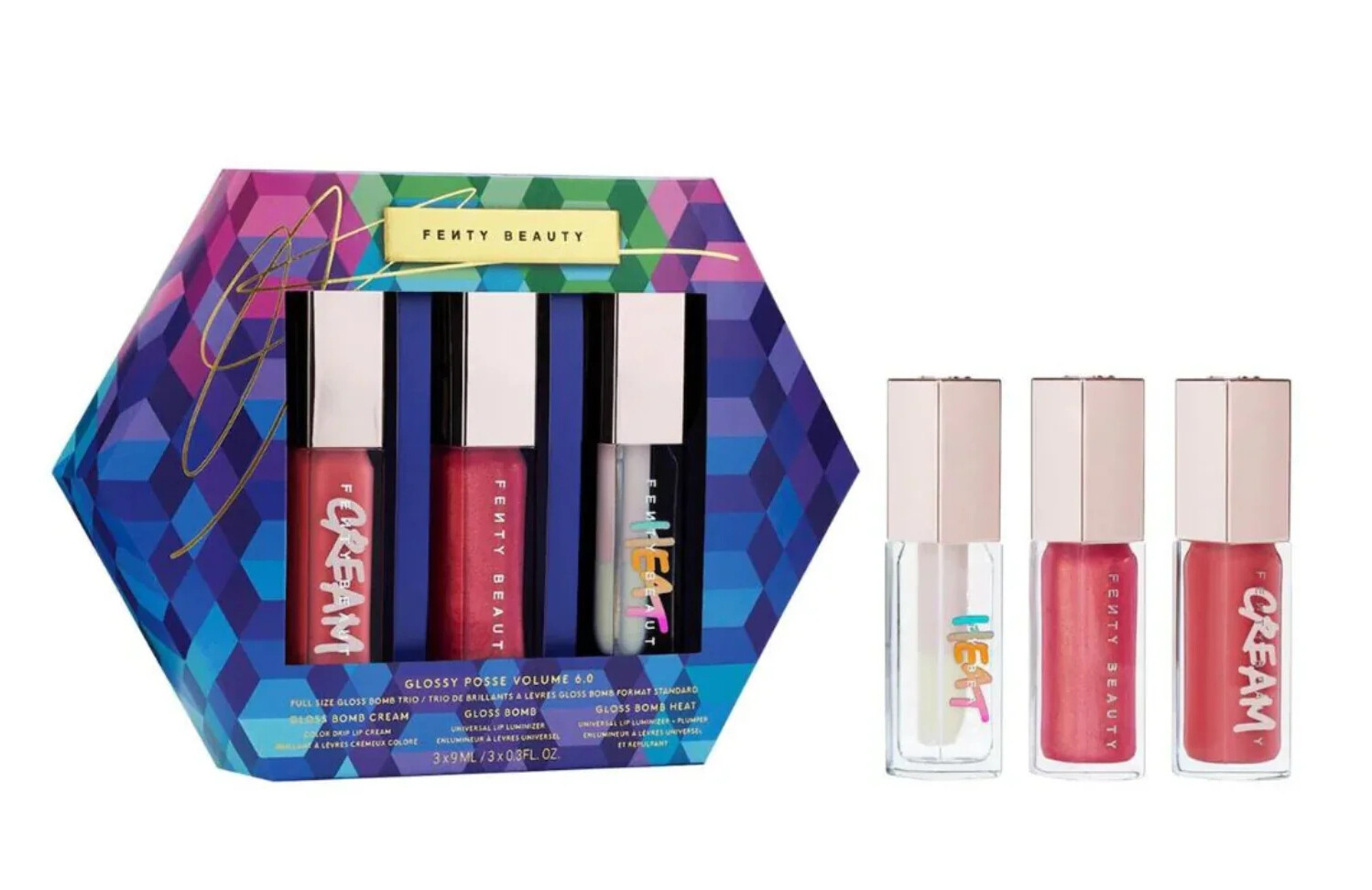 Fenty Beauty Dárková sada lesků na rty Glossy Posse Vol.6