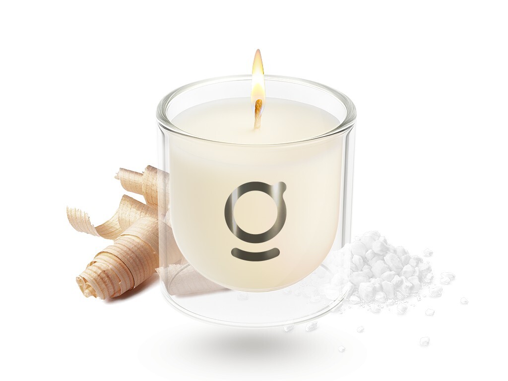 goda Sójová svíčka Ombi mořská sůl & dřevo 200 g