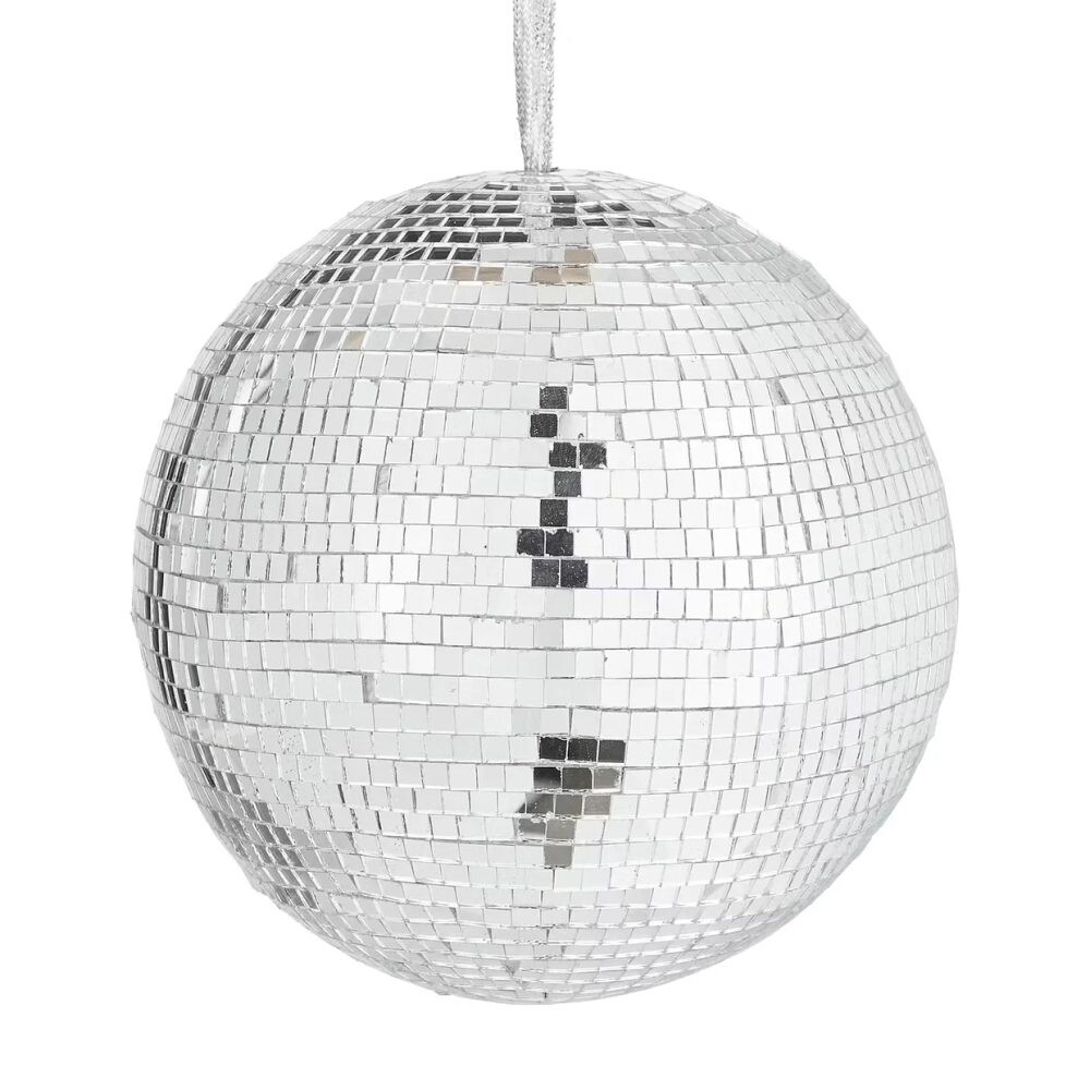 DISCO Koule 10 cm - stříbrná