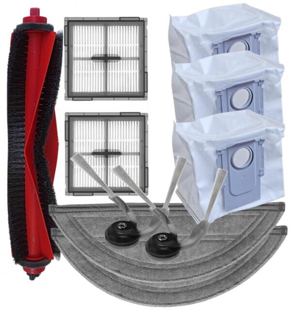 HEPA filtry, kartáče, mopy do vysavače ROBOROCK Q10 VF+ White a sáčky, 10ks sada