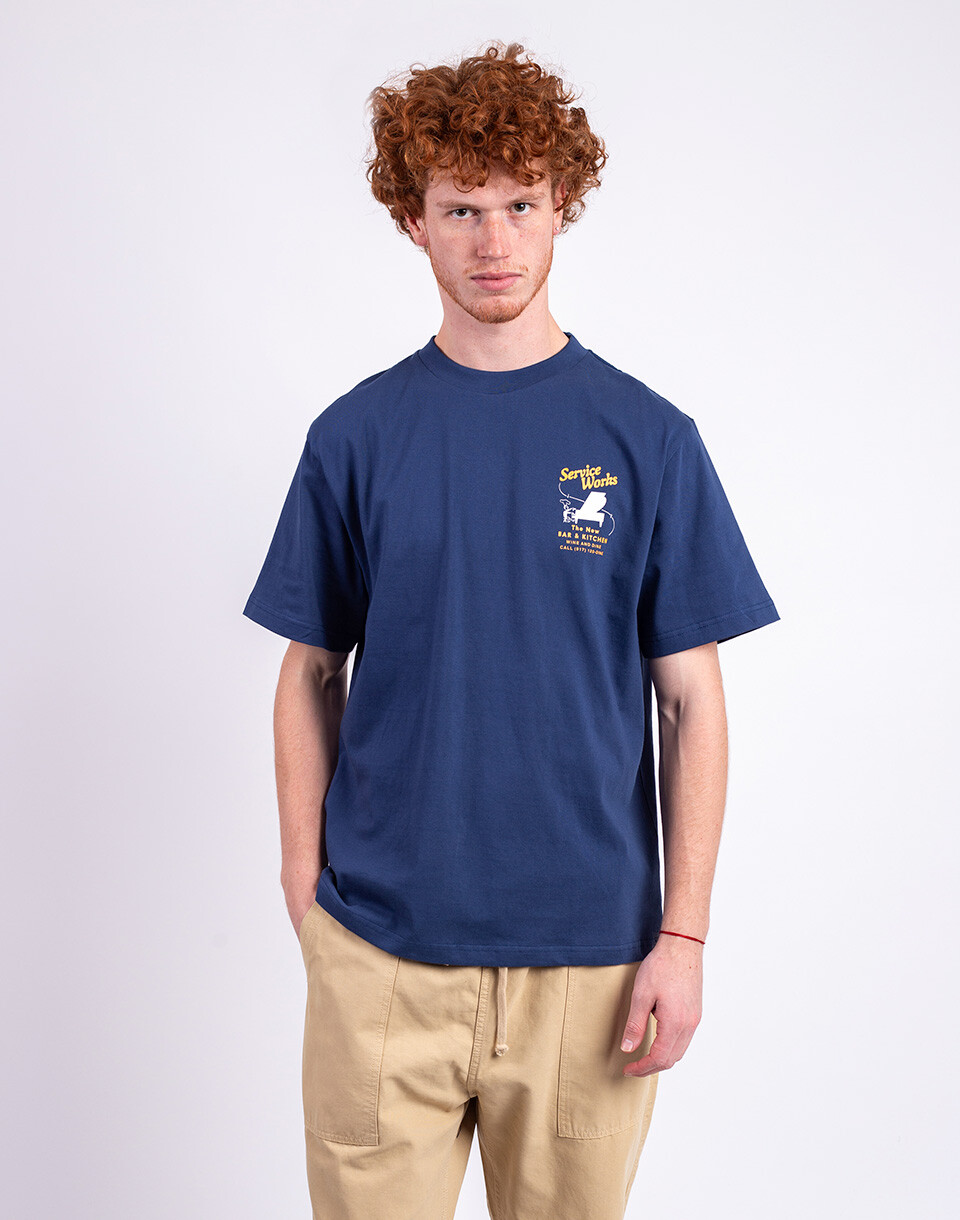 Service Works Bar & Kitchen Tee NAVY M