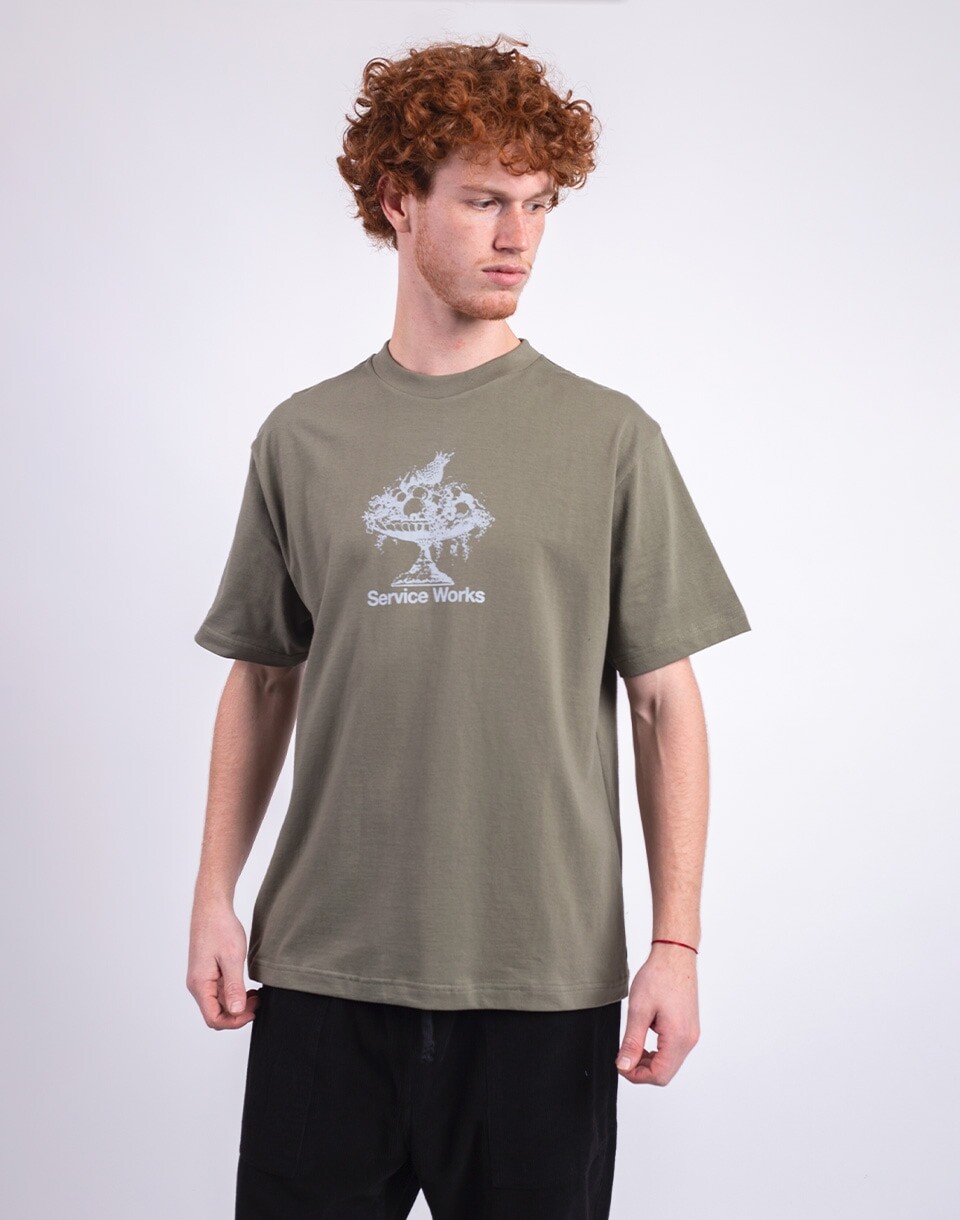 Service Works Fruit Bowl Tee OLIVE M
