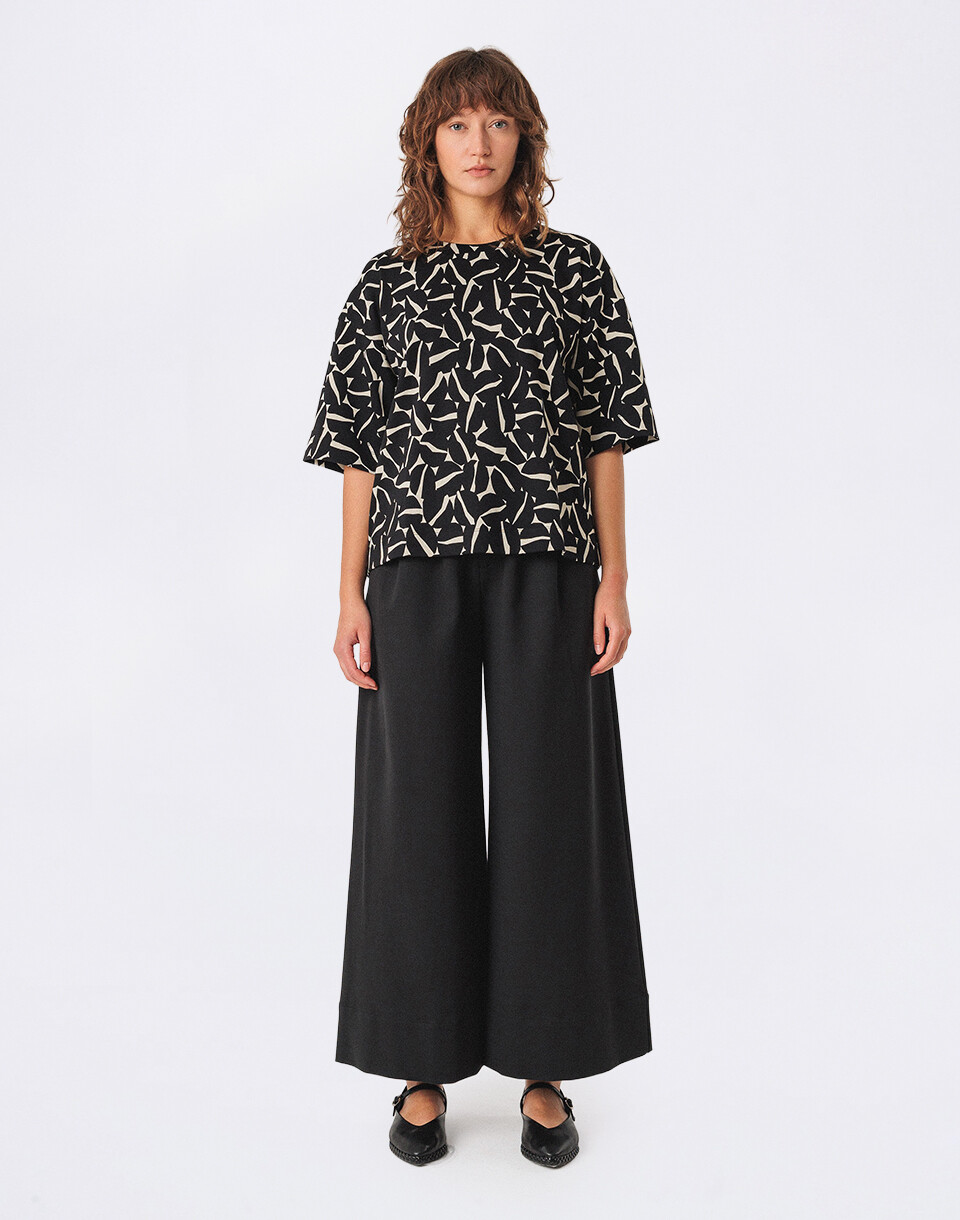 SKFK Lariz GOTS T-Shirt F25S13 HALFANDHALF S