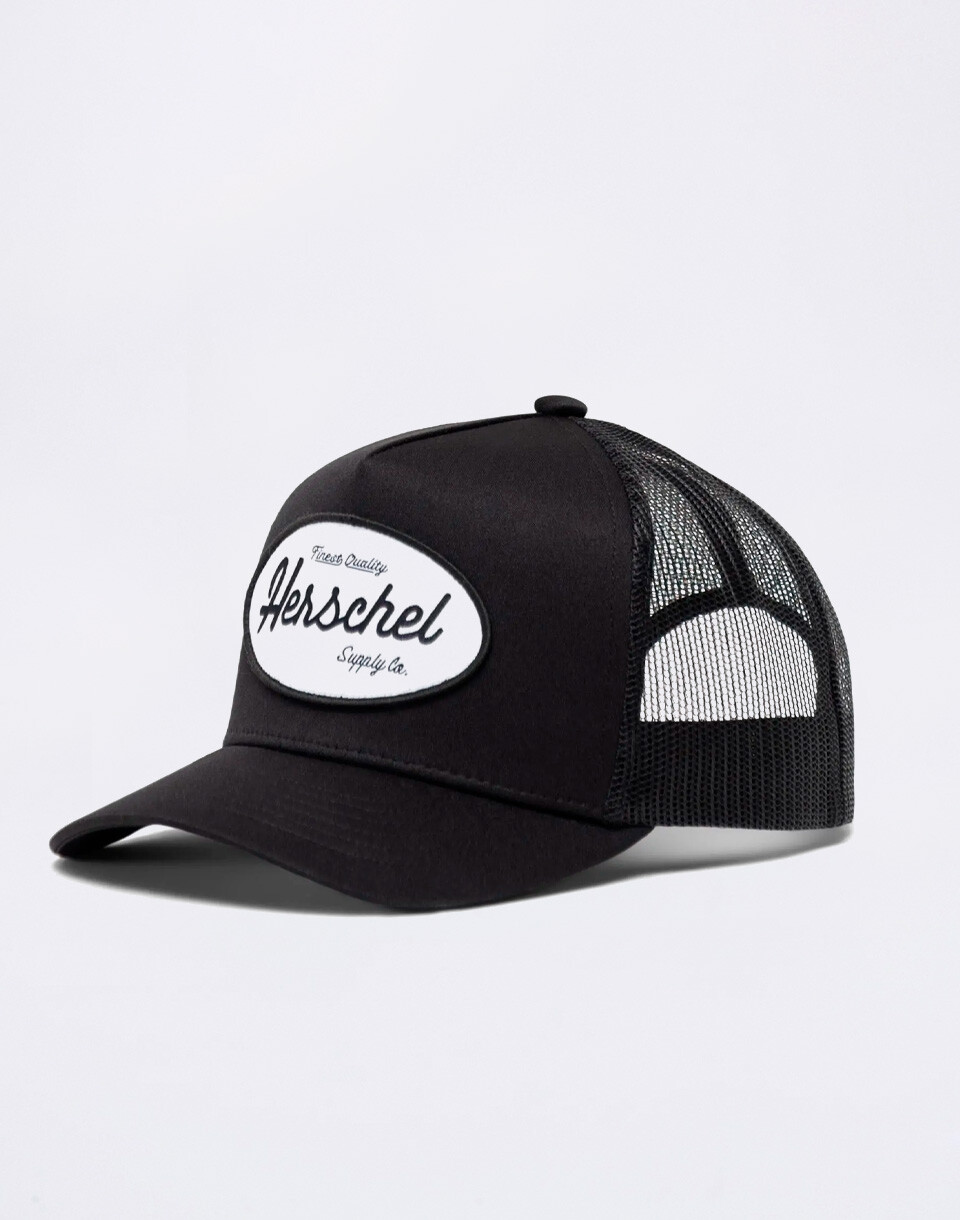 Herschel Supply Whaler Tall Mesh Gas Station Cap Black