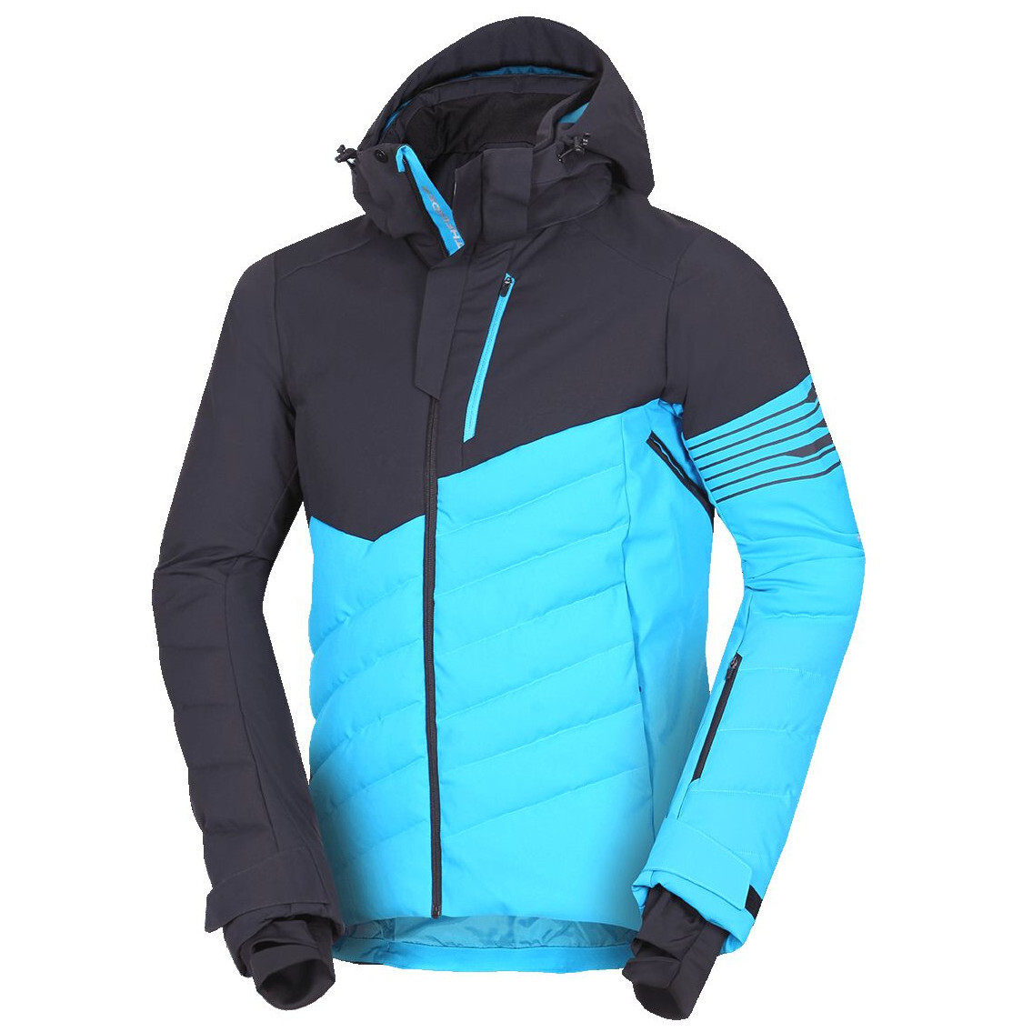 Pánská zimní bunda Northfinder Zygmunt Velikost: L / Barva: černá/modrá