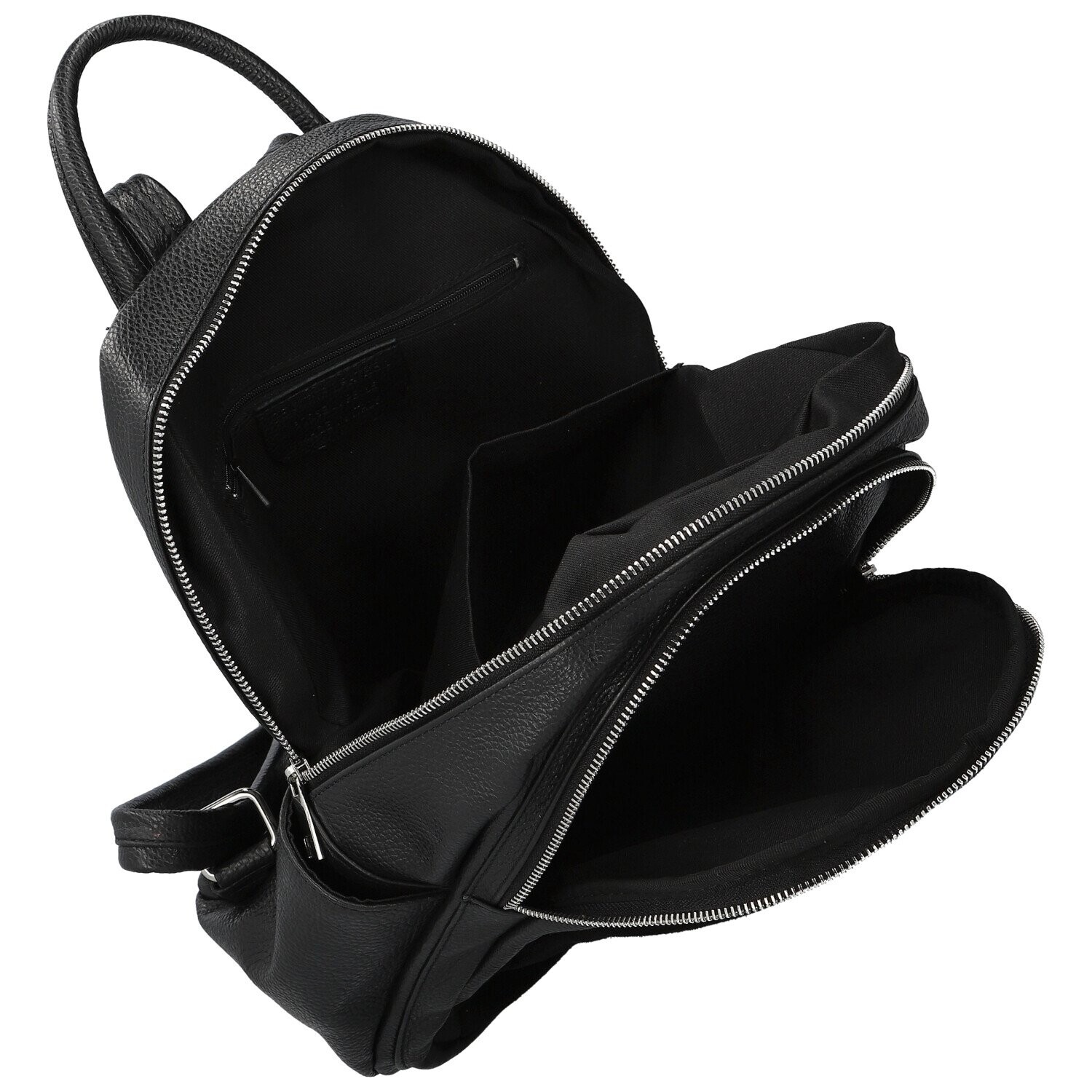 Trendy dámský kožený batoh Brodie, černý