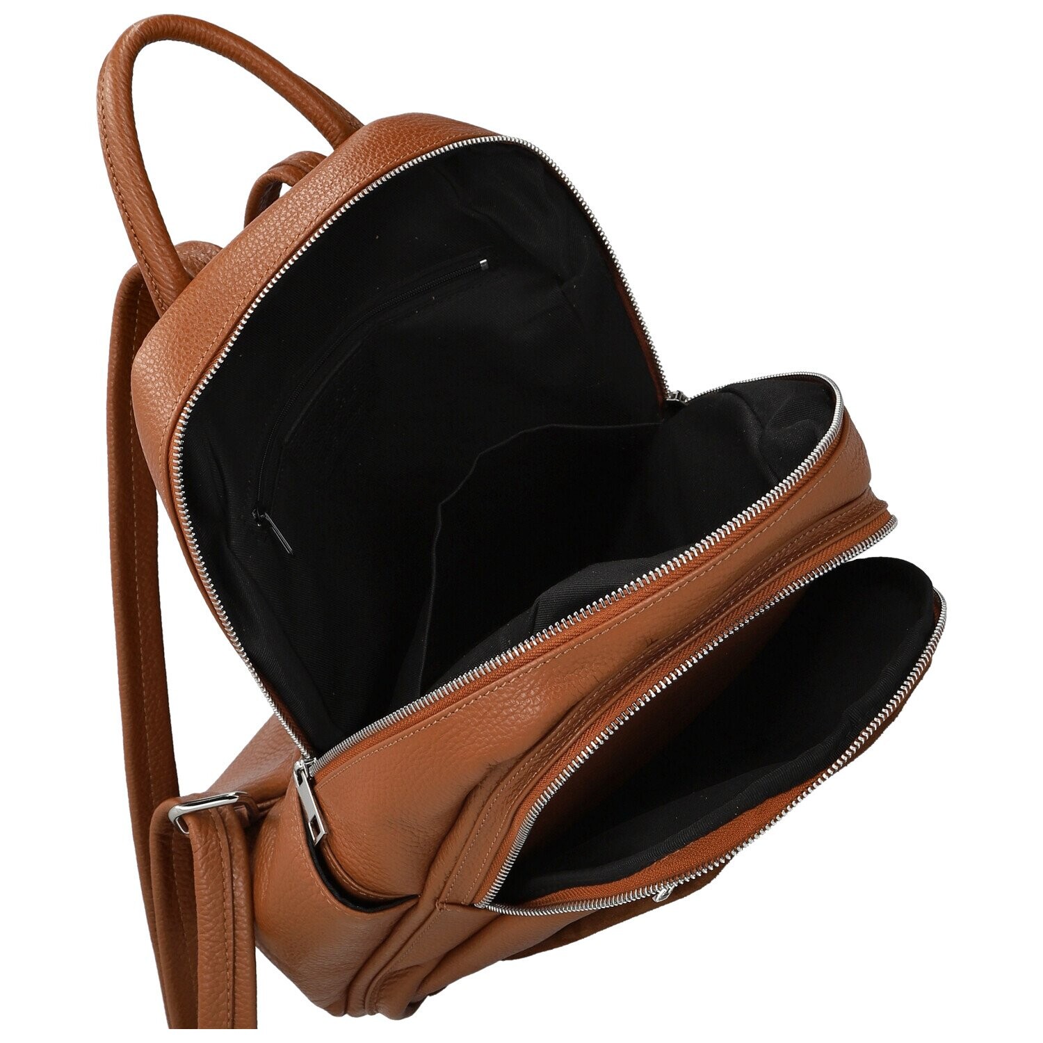 Trendy dámský kožený batoh Brodie, koňakový