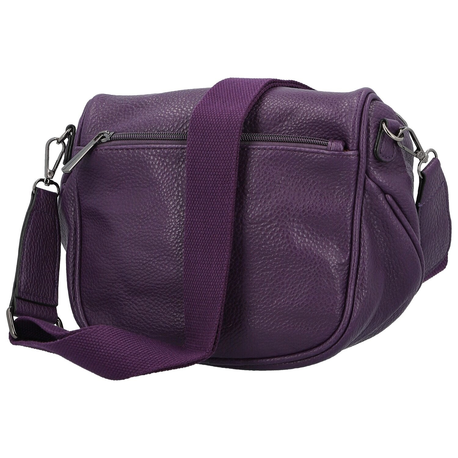 Stylová dámská koženková kabelko-ledvinka Ergitta Newa, tmavě fialová