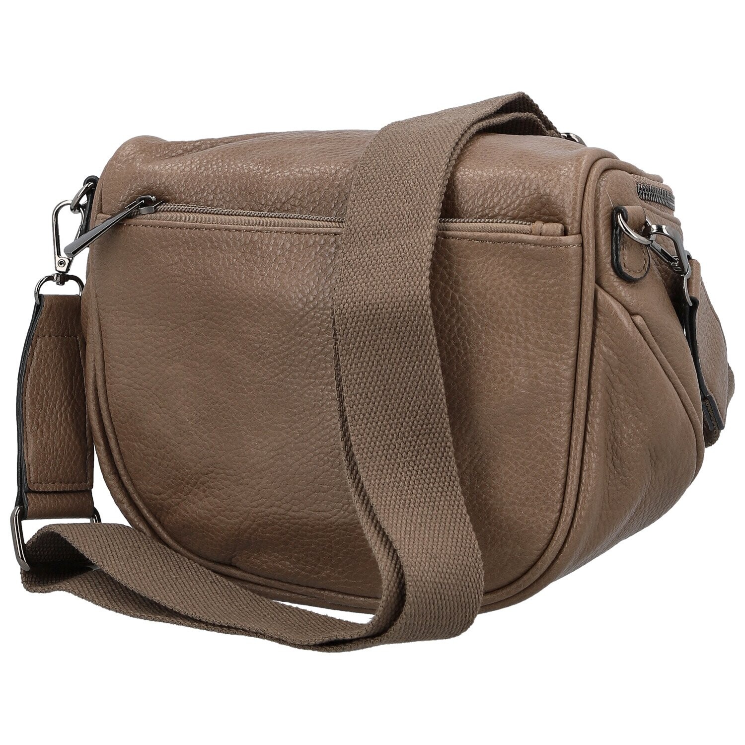 Stylová dámská koženková kabelko-ledvinka Ergitta Newa, tmavě béžová