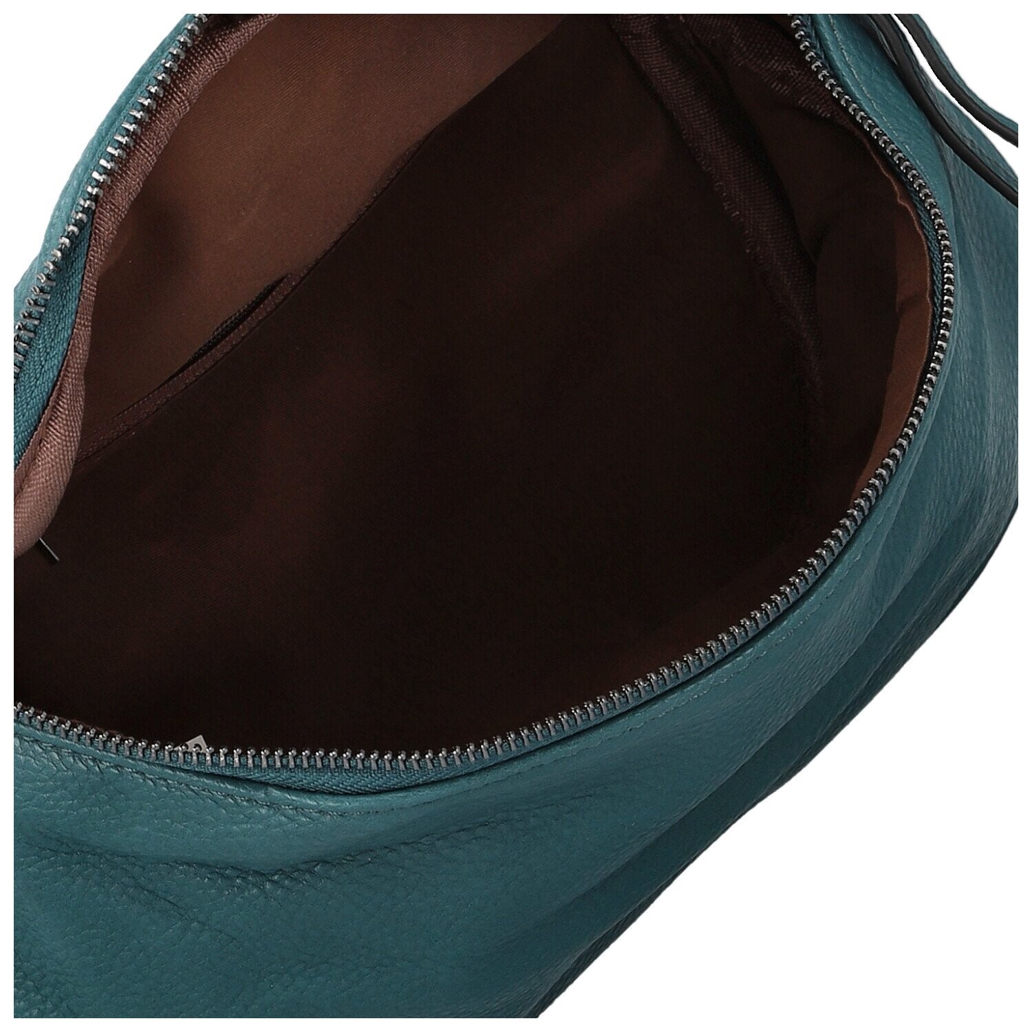 Stylová dámská koženková kabelko-ledvinka Ergitta Newa, tyrkysová