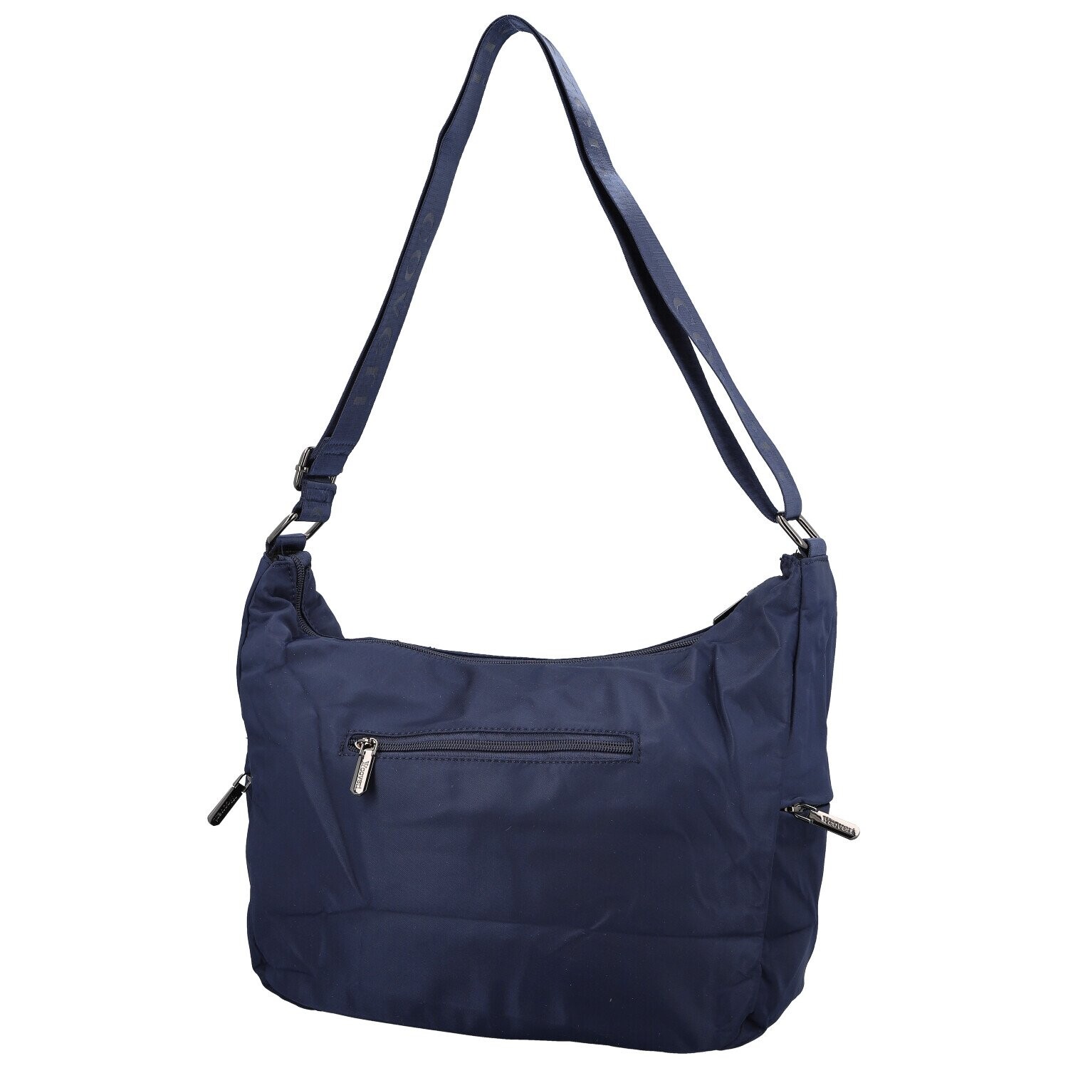 Trendy dámská textilní crossbody kabelka Coveri Iballa, tmavě modrá