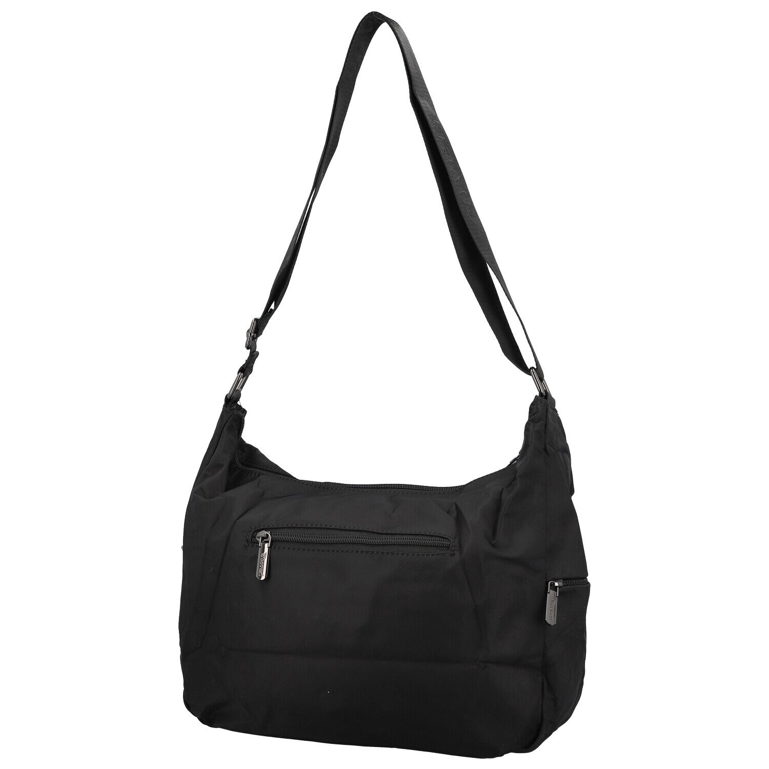 Trendy dámská textilní crossbody kabelka Coveri Iballa, černá