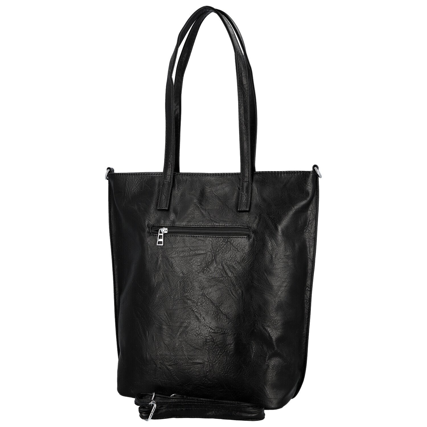 Stylová dámská koženková kabelka na rameno Indira, černá