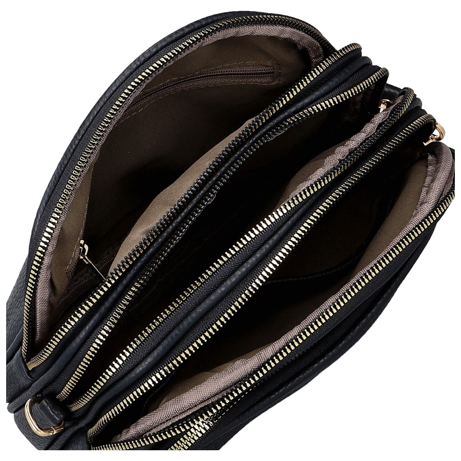 Trendy dámská koženková crossbody kabelka Glafira, tmavě modrá