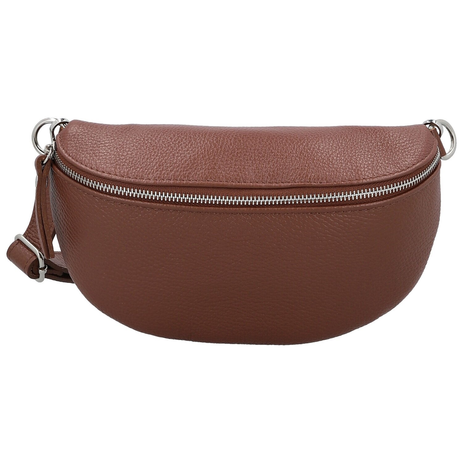 Dámská kožená ledvinka hnědá - Delami Vera Pelle Gianni hnědá