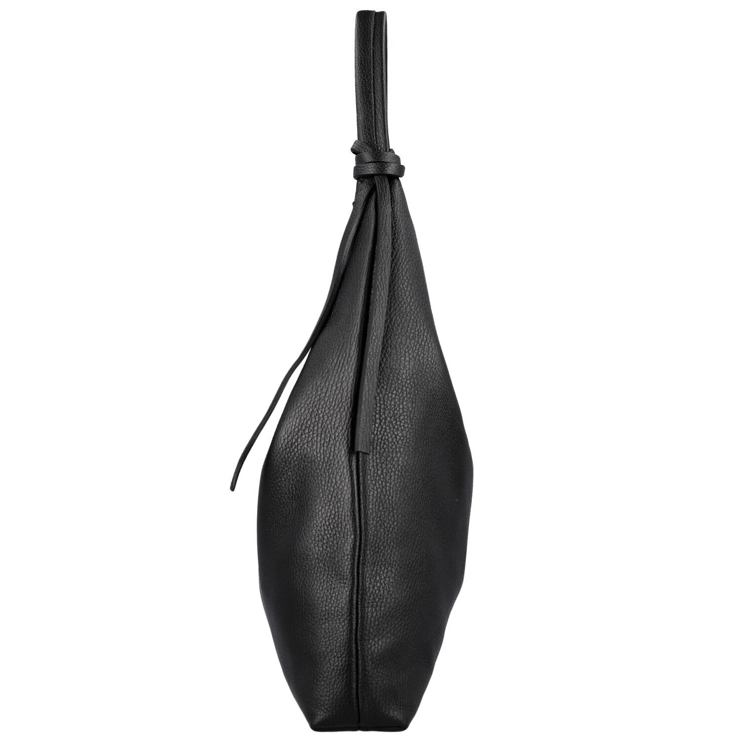 Trendy dámská kožená kabelka na rameno Anestis, černá