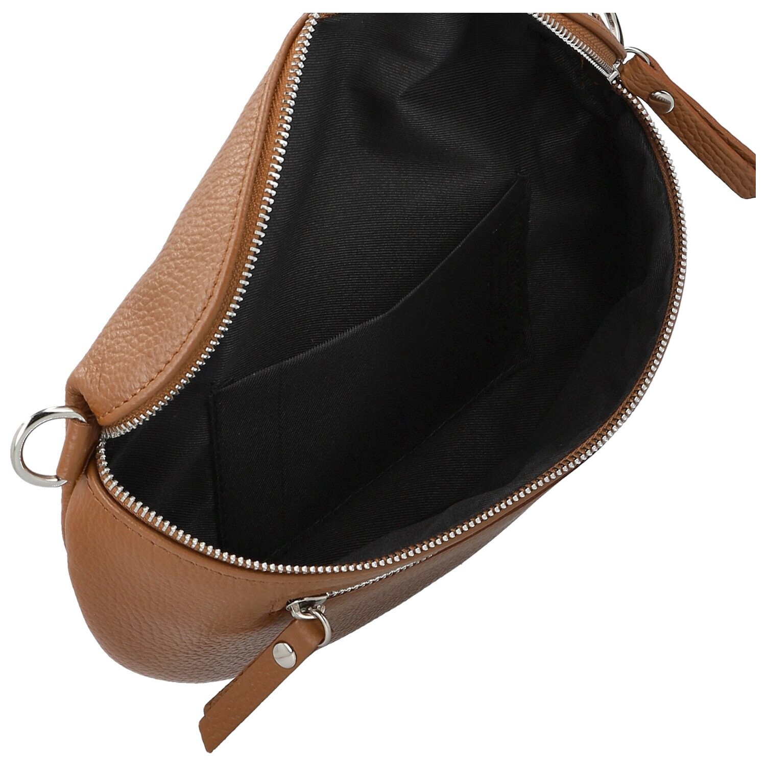 Trendy dámská kožená kabelko-ledvinka Arwel, koňaková