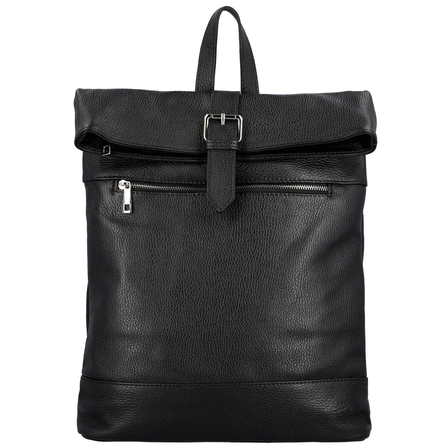 Trendy dámský kožený batoh Ustin, černý