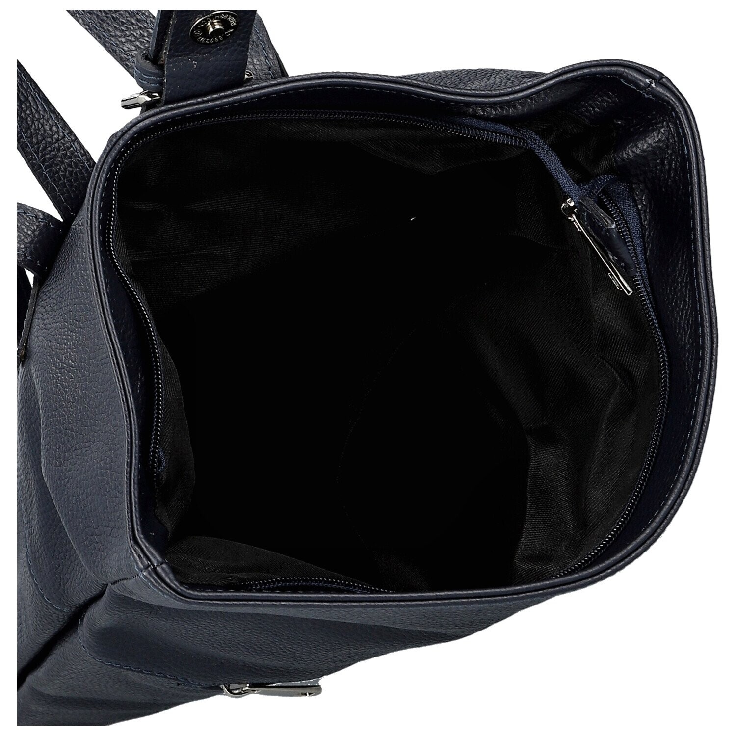 Trendy dámský kožený batoh Ustin, tmavě modrý