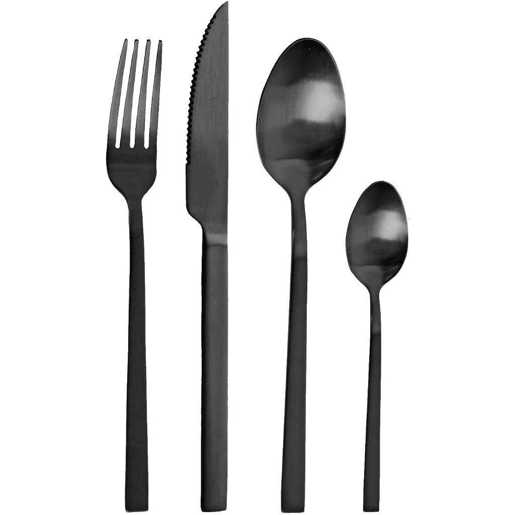 Sada příborů DUKE CARBON, sada 24 ks, černá, Pintinox