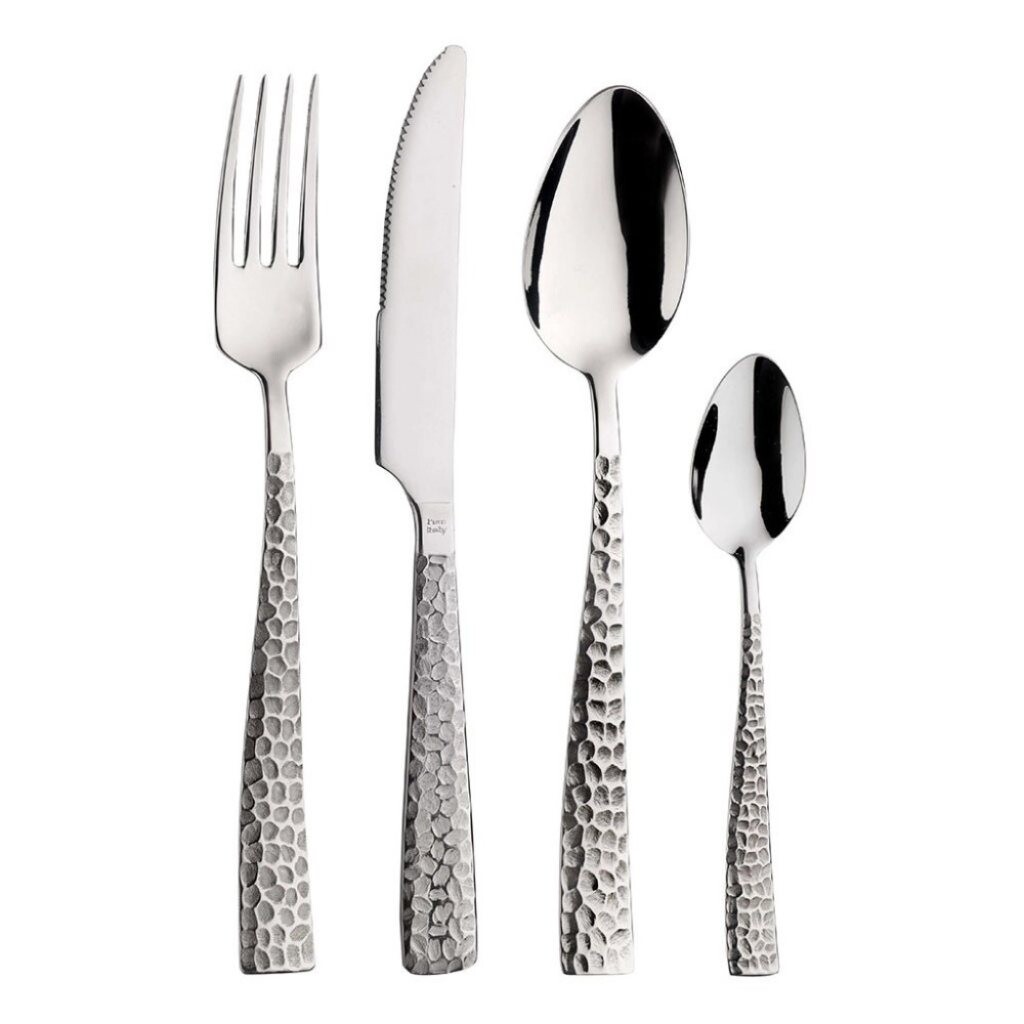 Sada příborů PALACE MARTELLATO, sada 30 ks, stříbrná, Pintinox