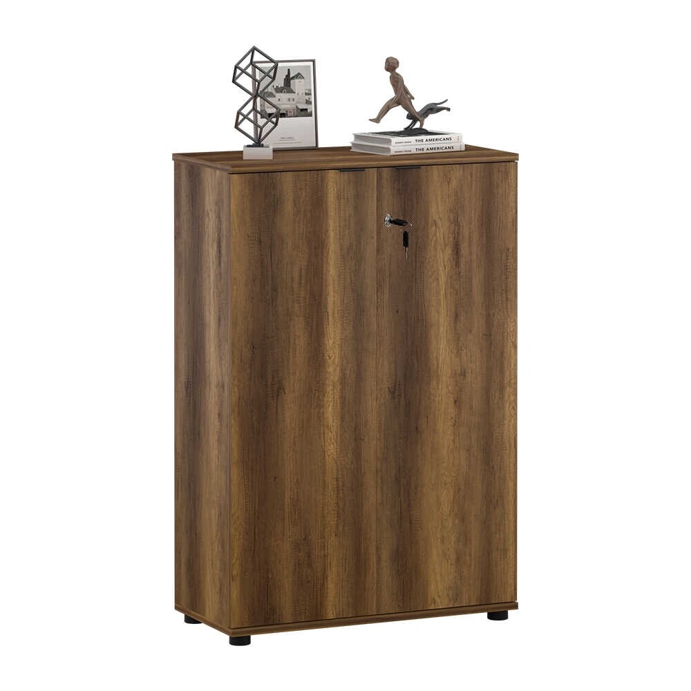 Komoda se zámkem CORNO, ořech Oslo