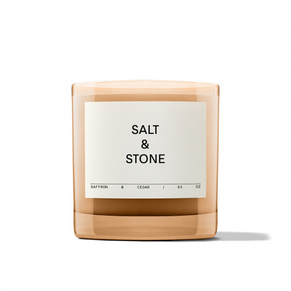 Salt & Stone Candle Saffron & Cedar parfémová svíčka  240 g