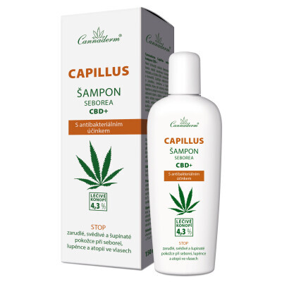 Cannaderm Capillus seborea šampon CBD+ 150ml - II. jakost