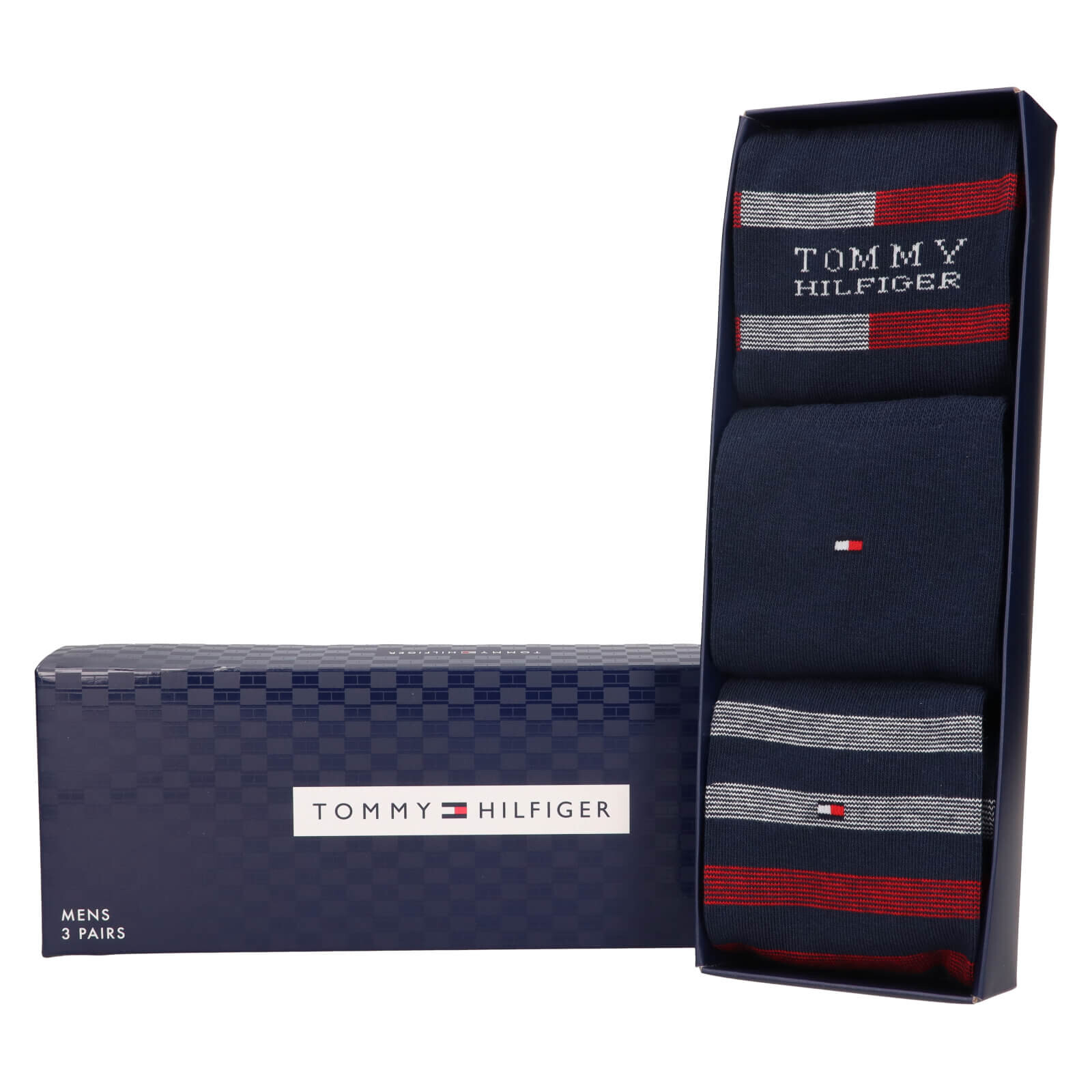 Dárková sada ponožek Tommy Hilfiger Perto – 3 páry, modrá
