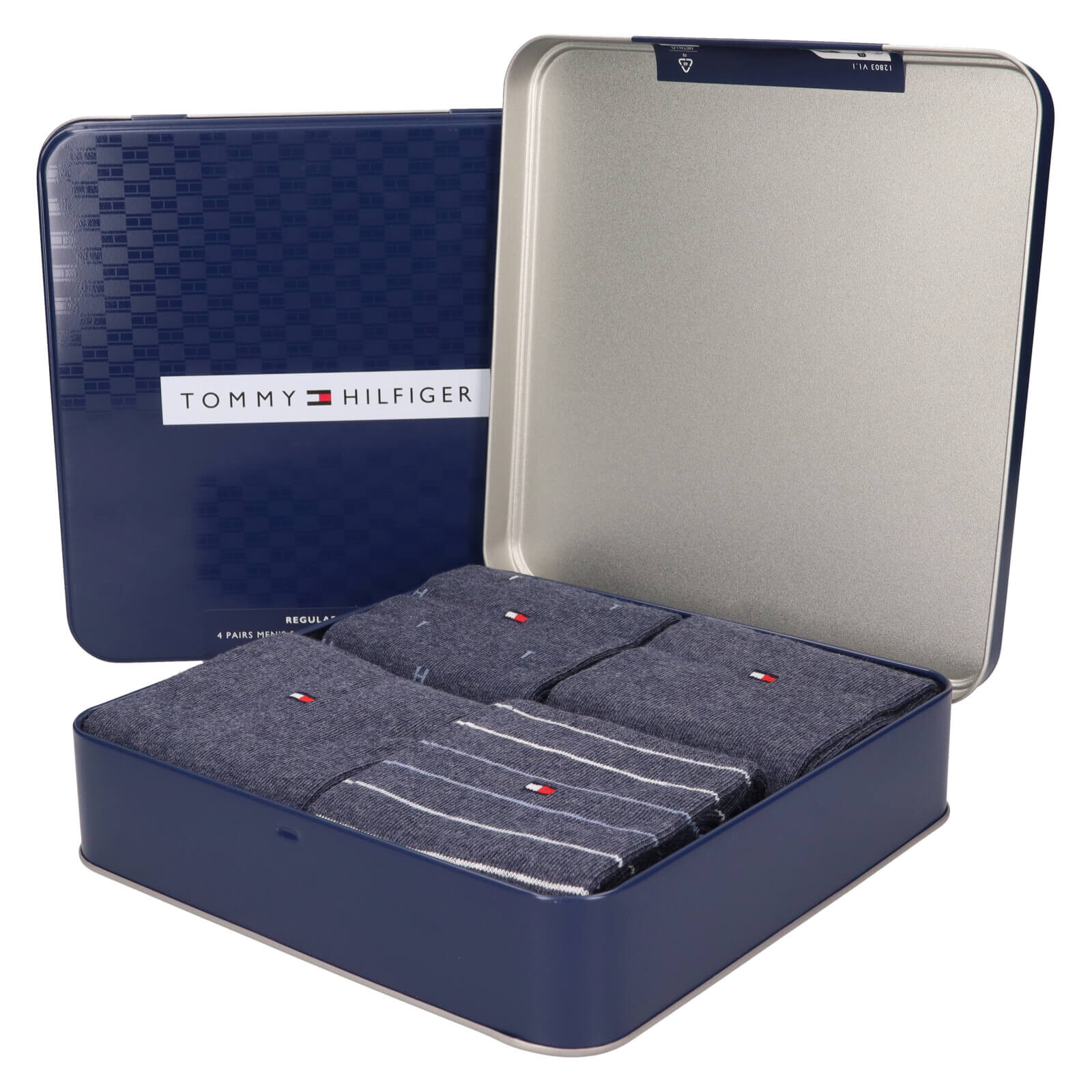 Dárková sada ponožek Tommy Hilfiger Roman – 4 páry, světle modrá