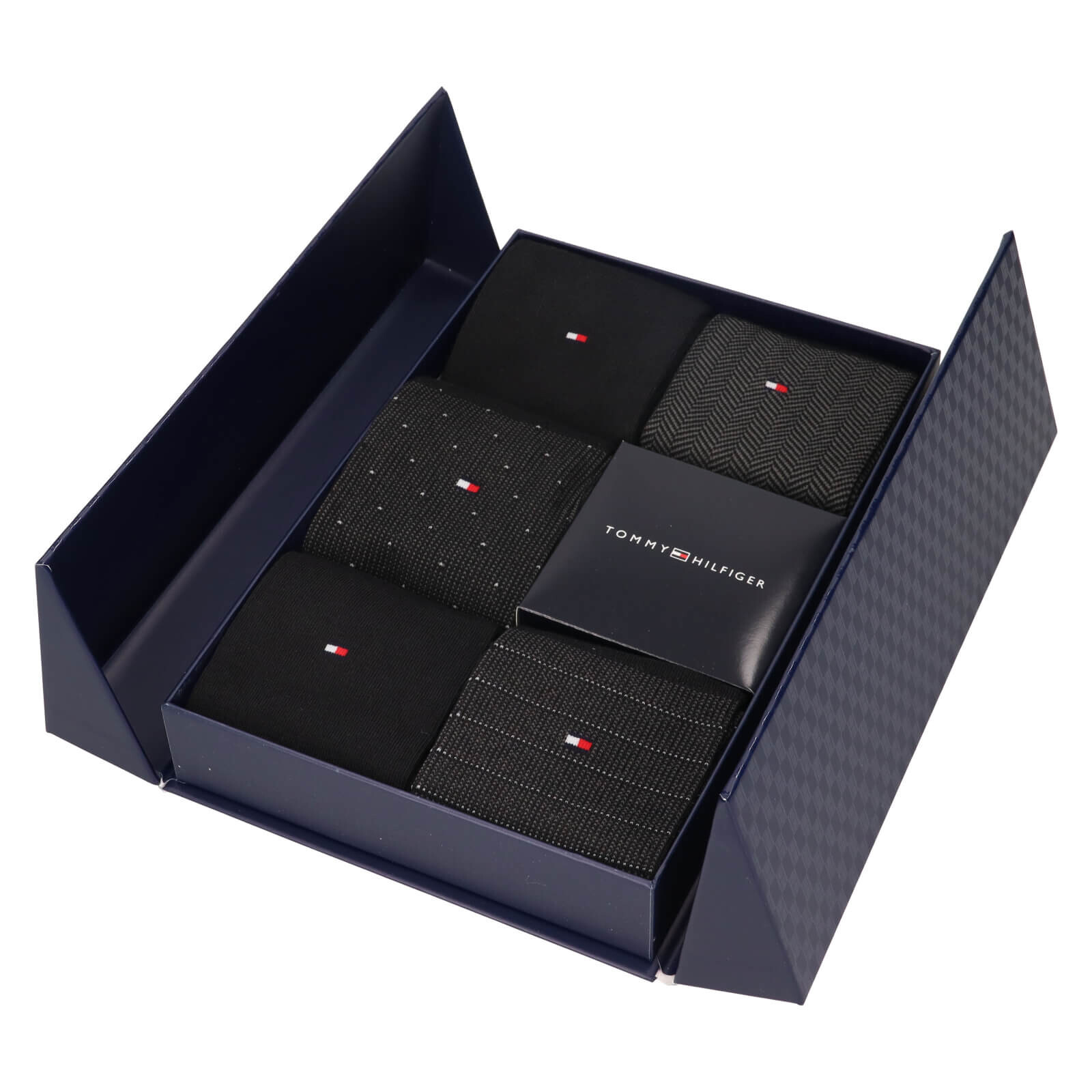 Dárková sada ponožek Tommy Hilfiger Mane – 5 párů, černá