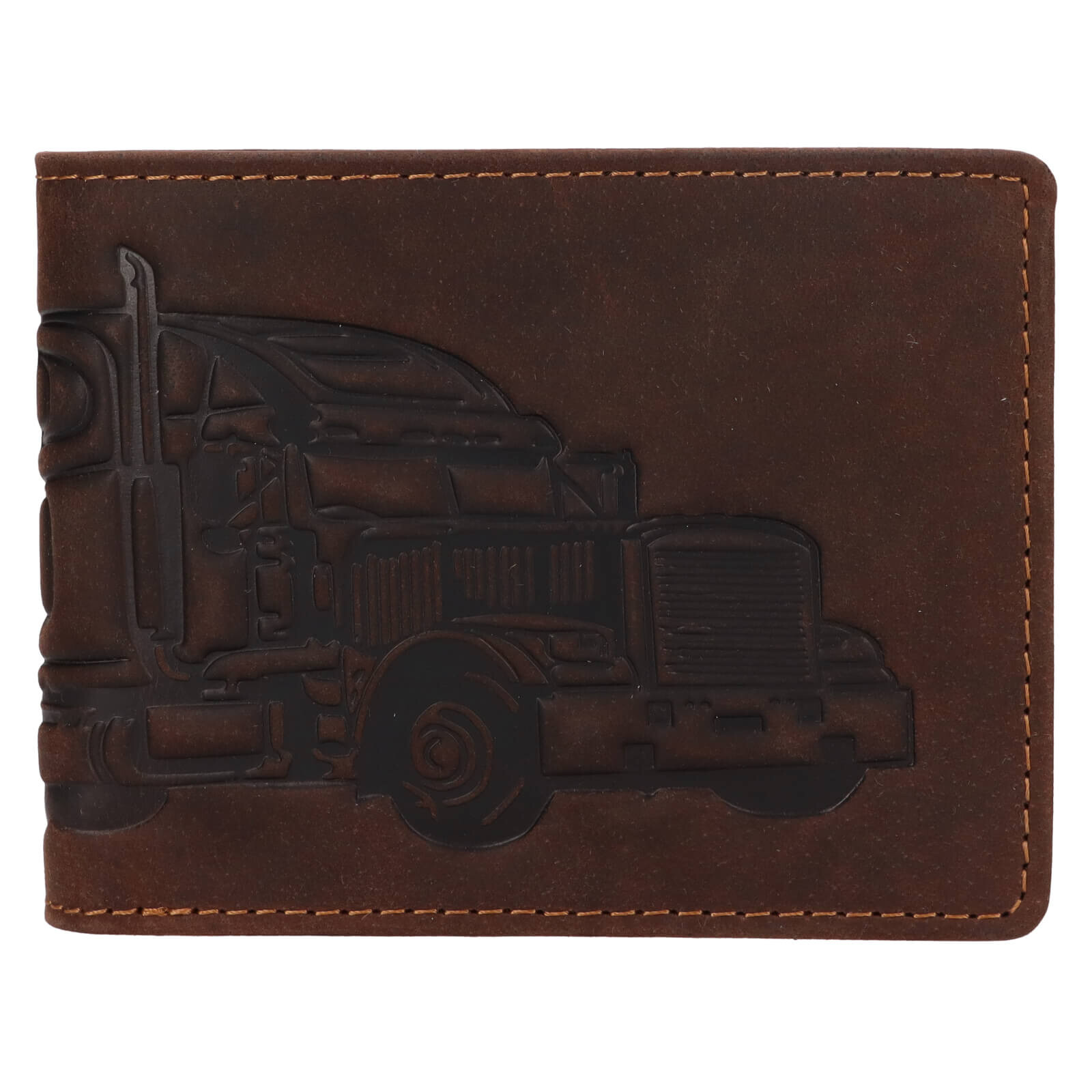 Pánská kožená peněženka Lagen Truck - hnědá