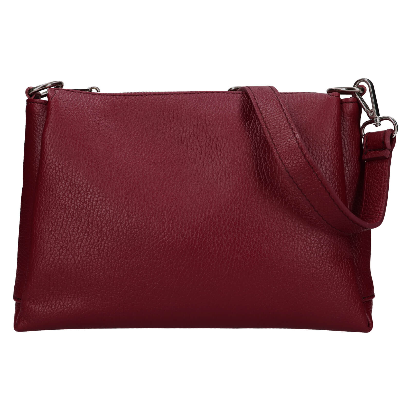 Dámská kožená crossbody kabelka Italia Tamara - vínová