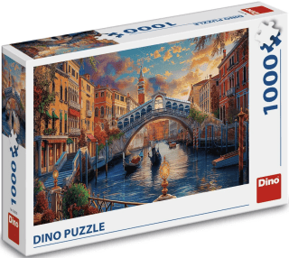 Puzzle Malované Benátky 1000 dílků
