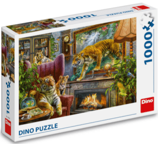 Puzzle Z obrazu: Tygři 1000 dílků