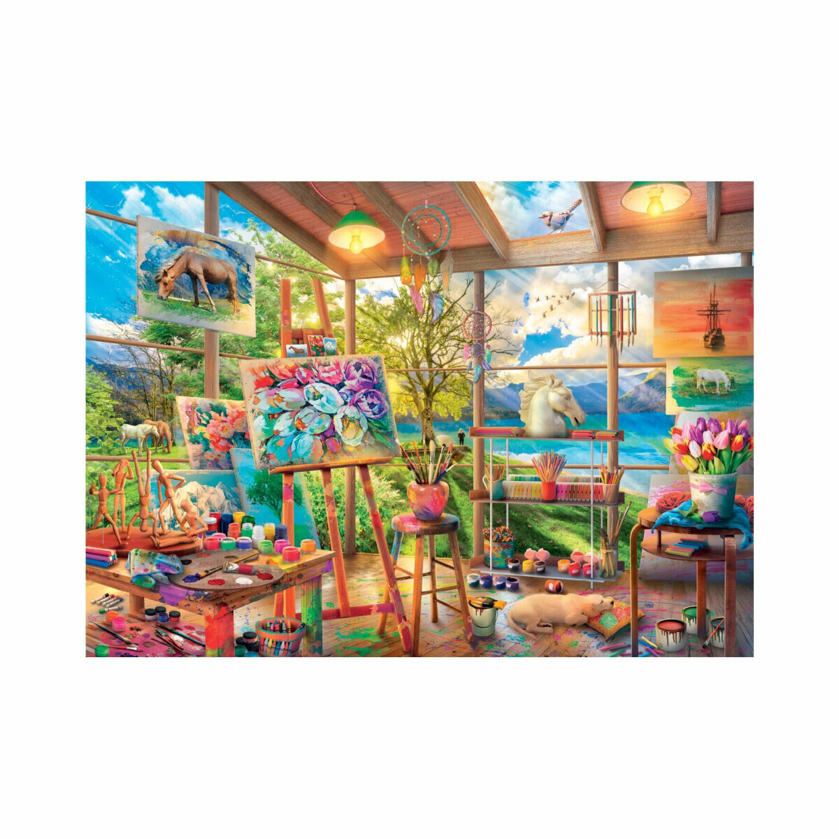 Puzzle Malířský ateliér 2000 dílků