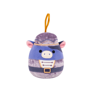 SQUISHMALLOWS Vánoční ozdoba Kráva louskáček - Ingred, 10 cm