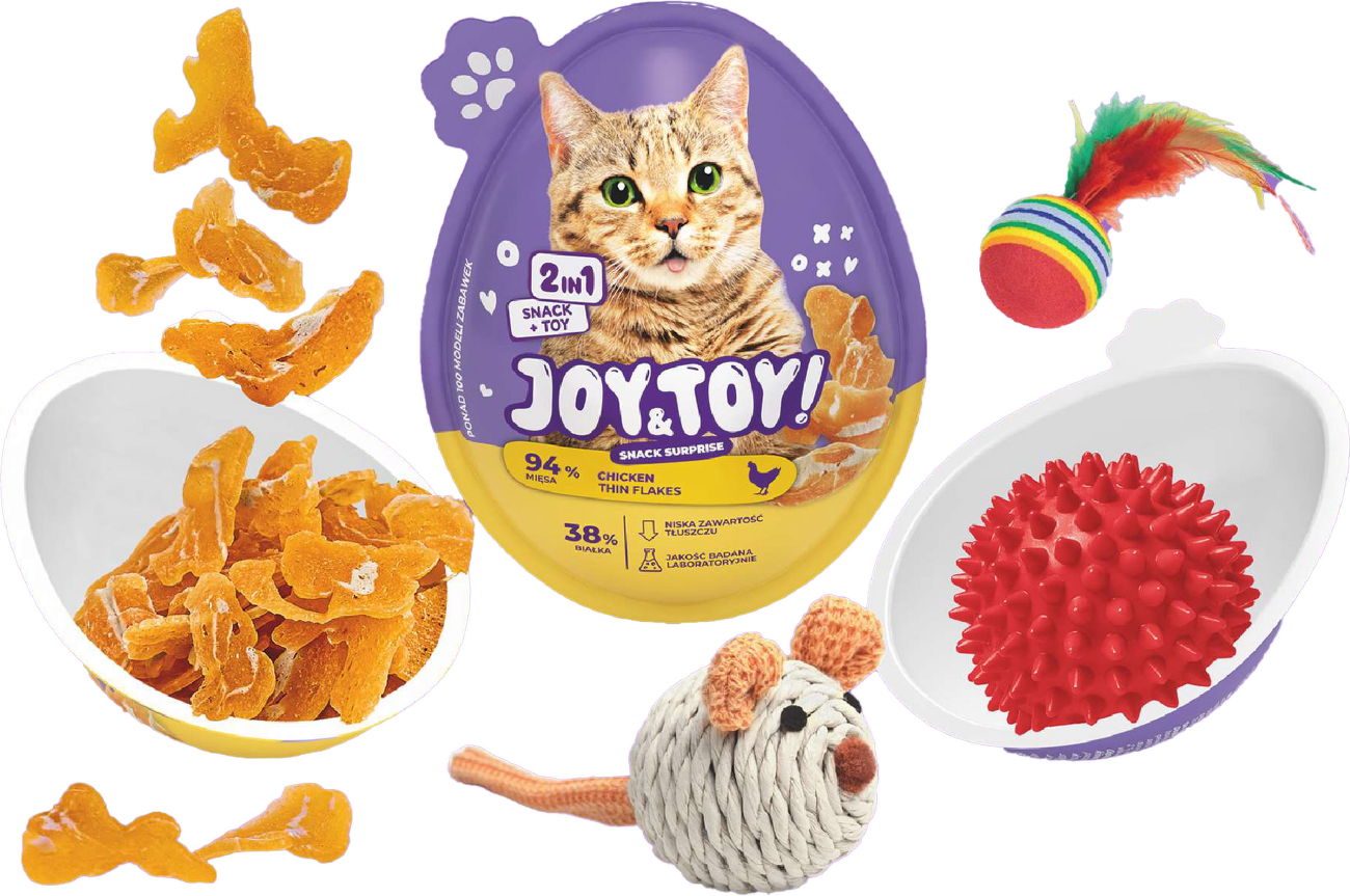 Vajíčko s překvapením Joy&Toy pro kočky