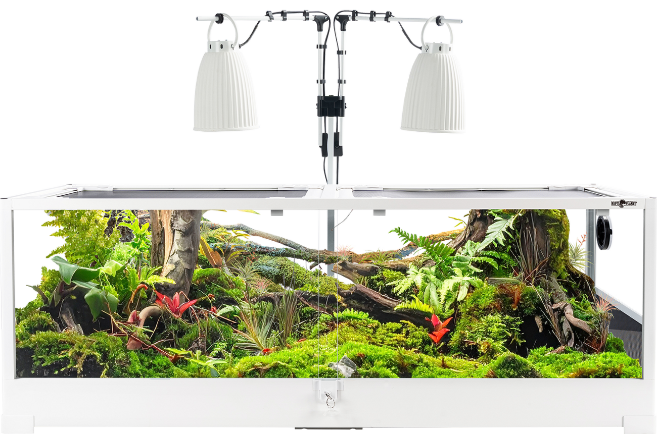 Terarijní set Repti Planet Home Range sestavitelný s keramickými lampami 120x45x45cm
