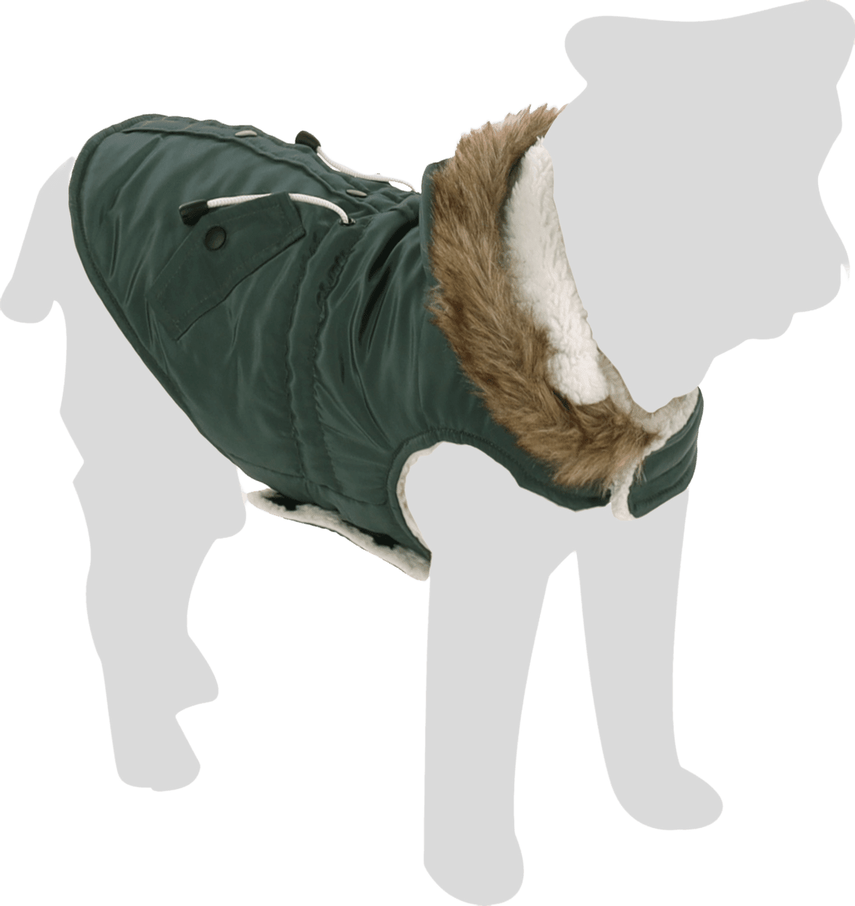 Kabátek Flamingo Kimo zimní zelený 40cm