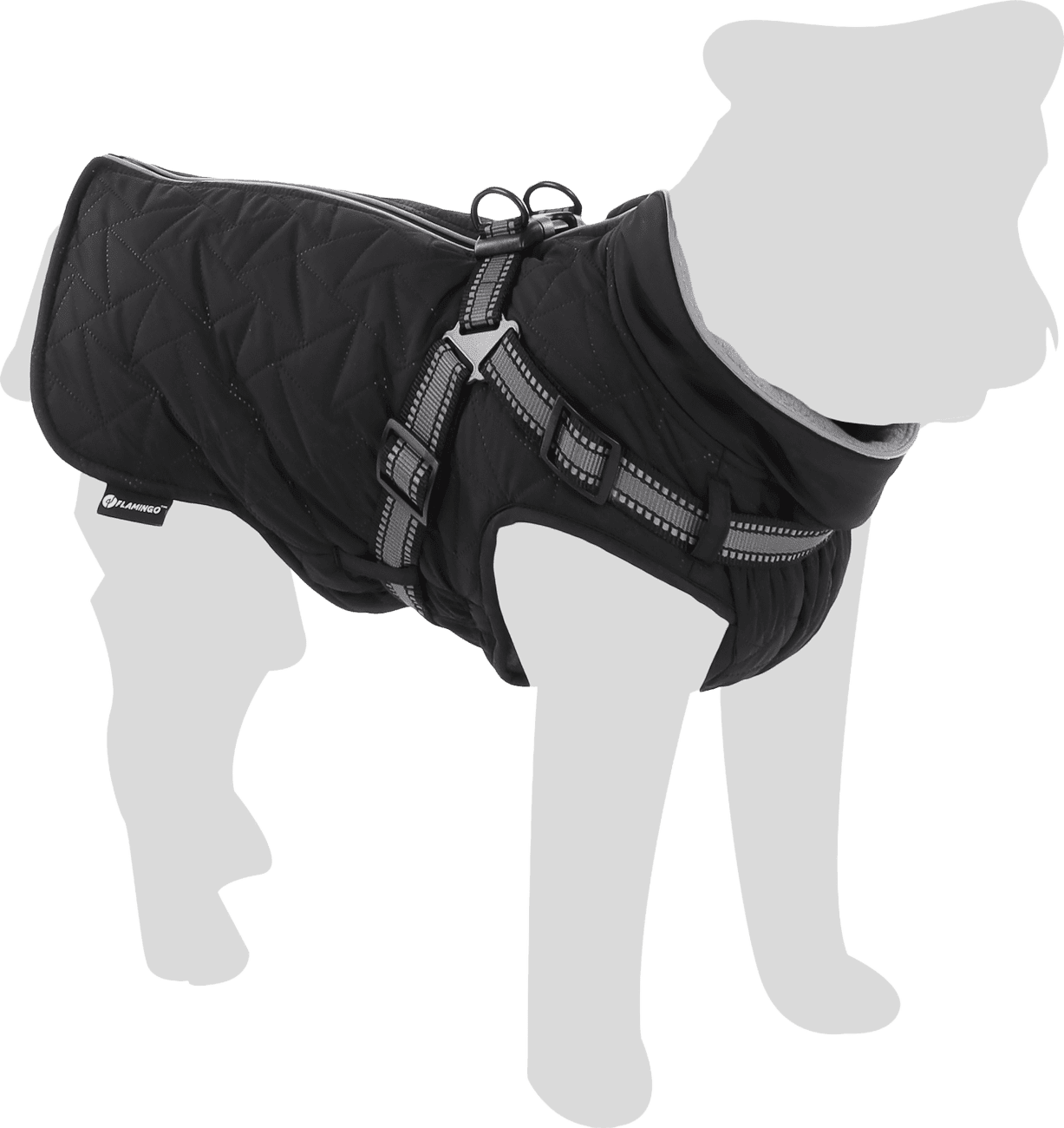 Kabátek Flamingo Duker zimní černý 40cm